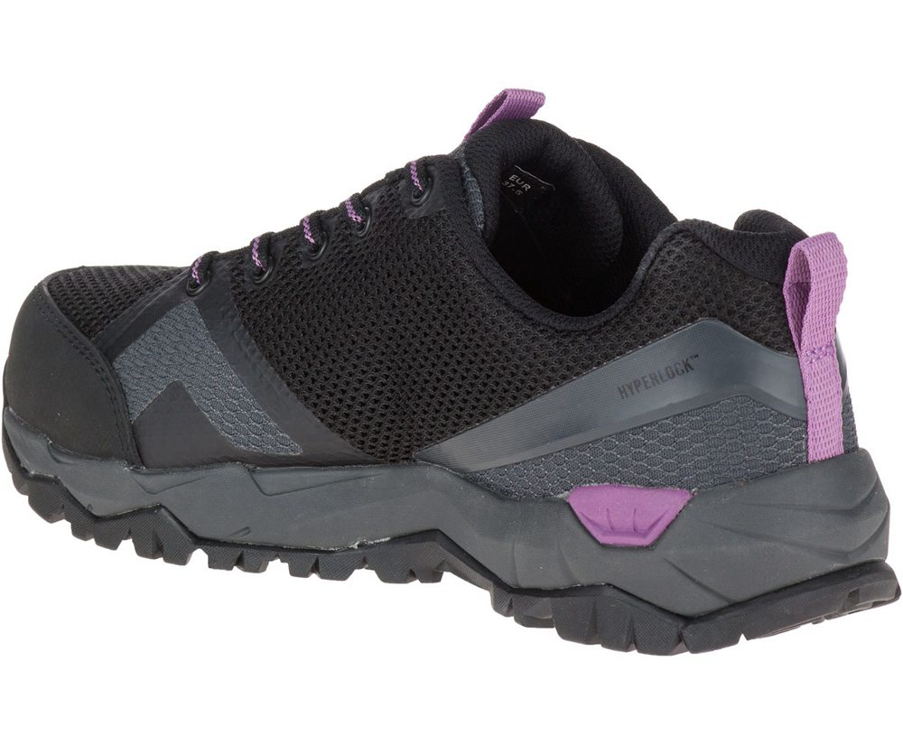 Merrell Hiking Shoes Black - Fullbench 2 SD Steel Toe Work - Womens 53JKLOGQH